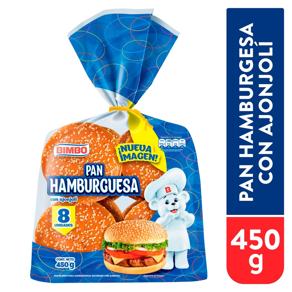 Pan Hamburguesa Bimbo 8 uds
