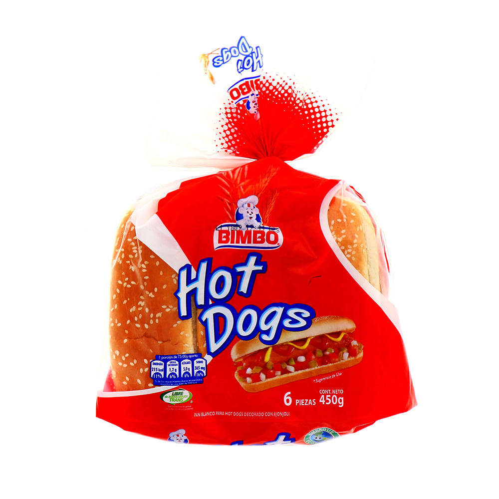 Pan Hot Dog Bimbo 8 uds