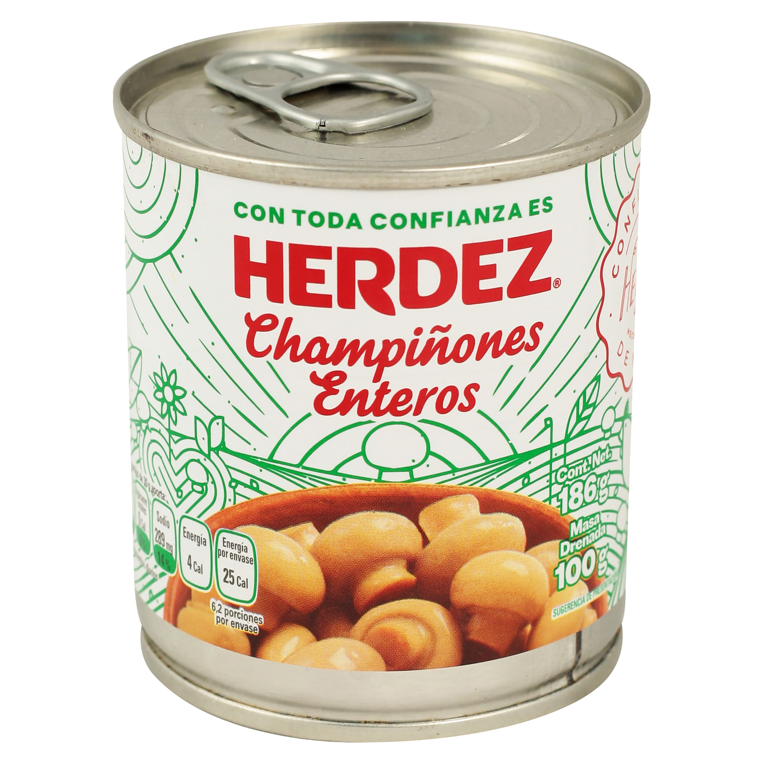 Champiñones Enteros en Lata 200g