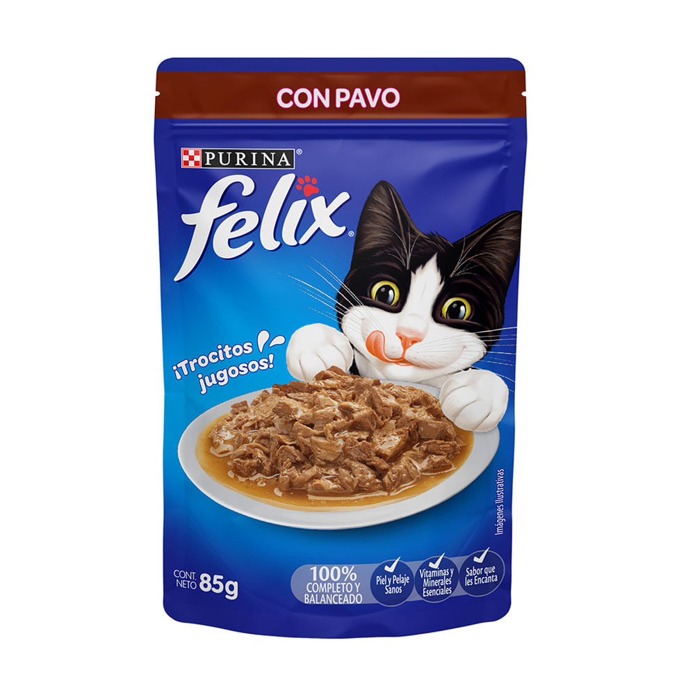 Felix Pouch Pavo en Gelatina 85g