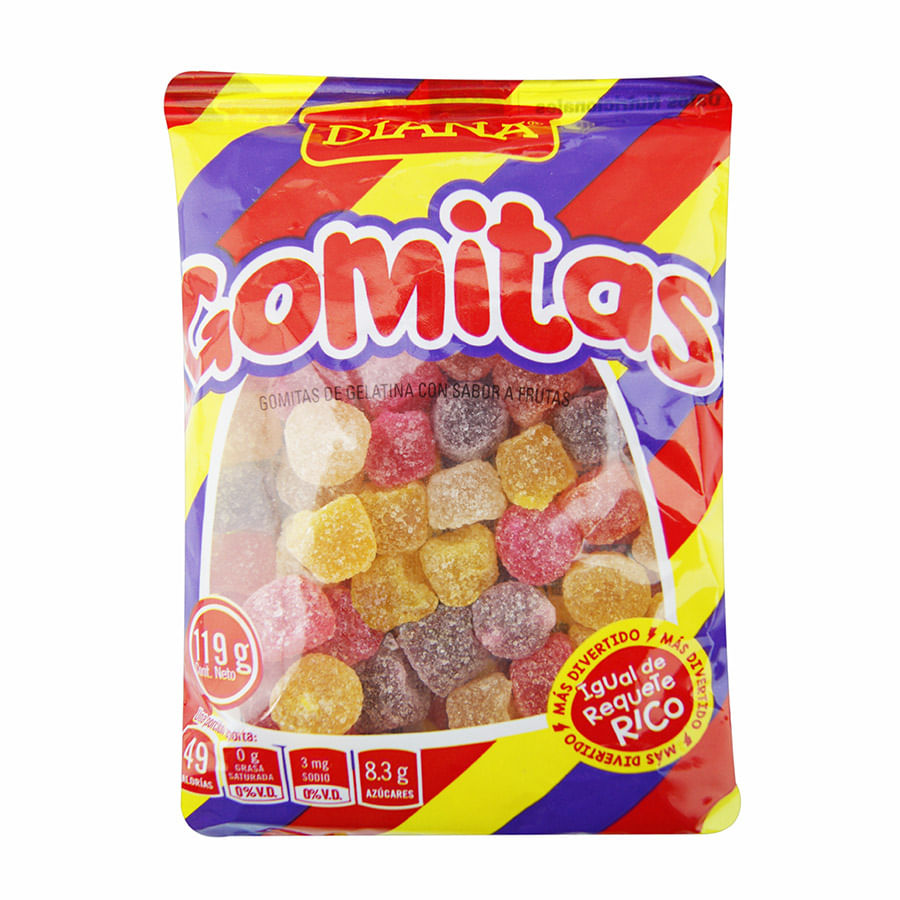 Gomitas Diana sabor frutas 119g