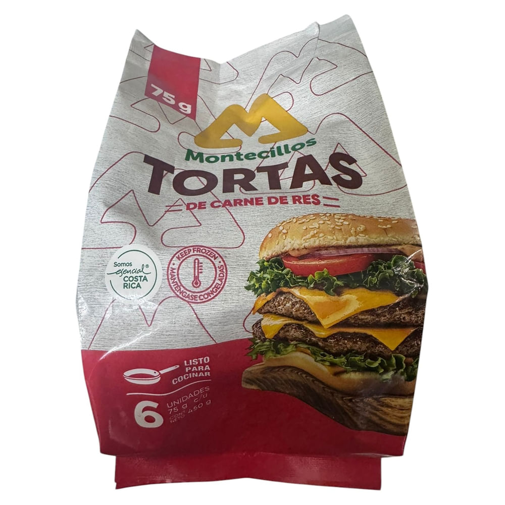 Tortas de Res Montecillos Congeladas 6 uds 450g