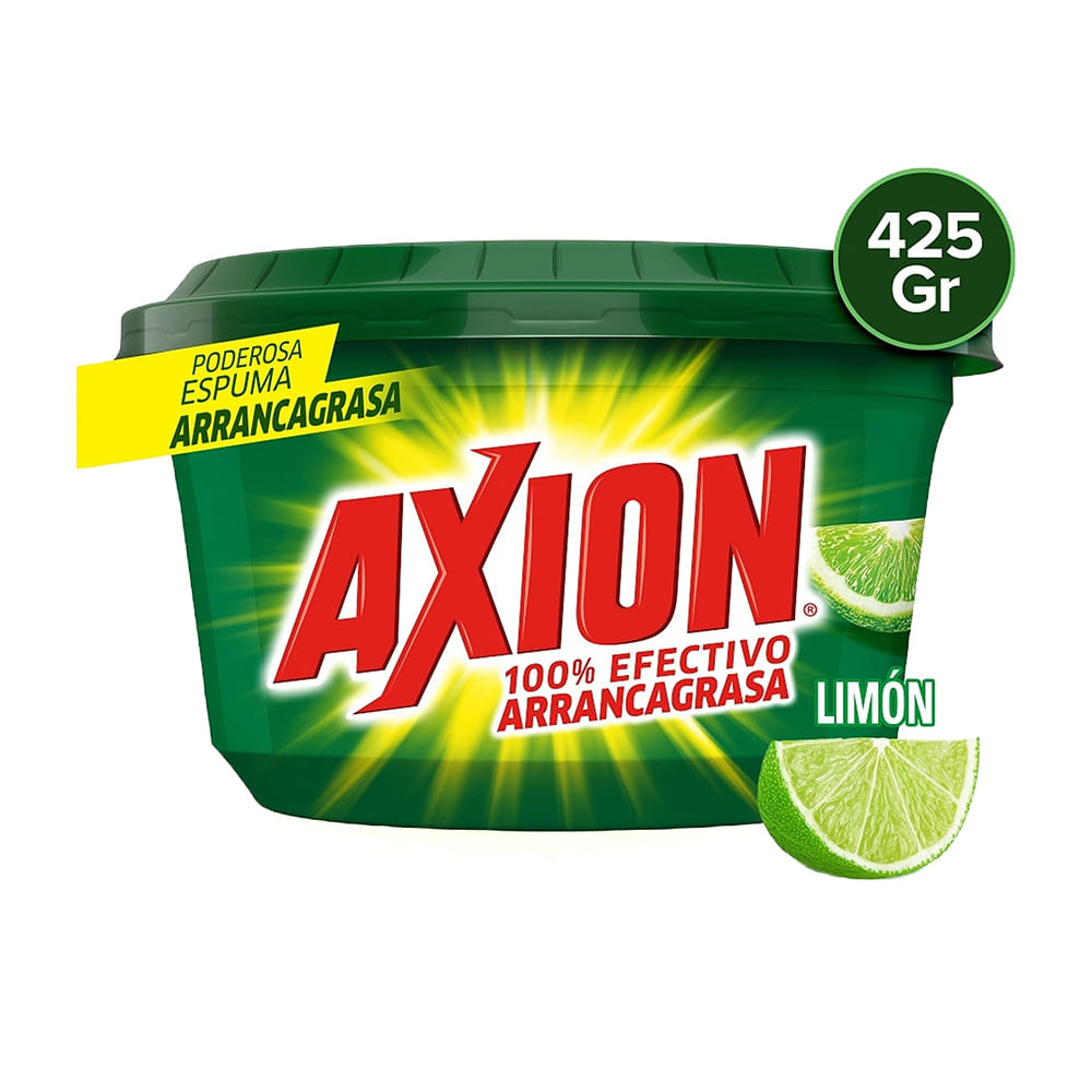Lavaplatos Axion Limón en Pasta 425g