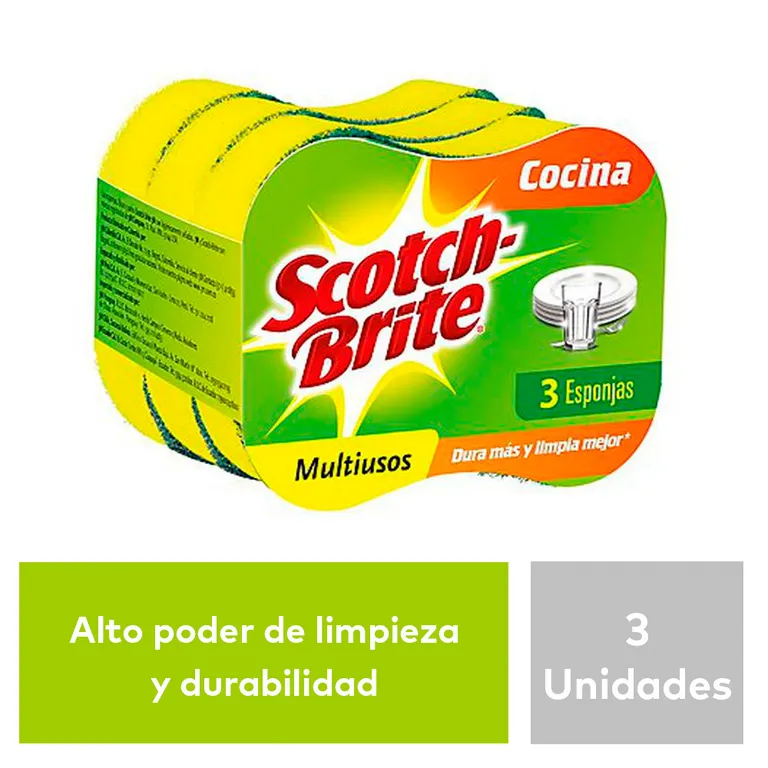 Esponjas Scotch-Brite cocina multiusos 3 uds